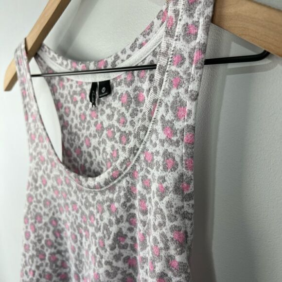 Kensie Pink Leopard Super Soft Racerback Tank M NWT - Picture 3 of 6